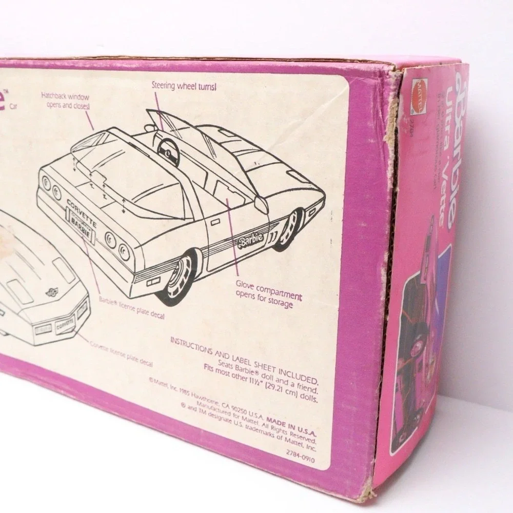 1985 Barbie Ultra Vette Corvette Mattel #2784 Vintage NEW Sealed Box